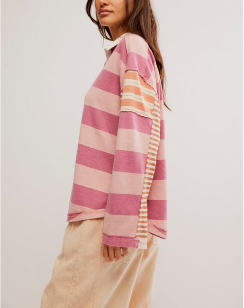 Aster Stripe Tee - Free People - Farm Combo